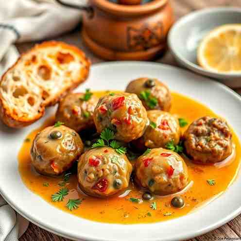 Königsberger Klopse - German Meatballs & Lemon Caper Sauce
